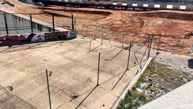 Obras de la futura estación de La Sagrera