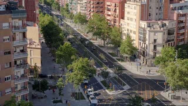Vista panorámica del distrito de Sant Andreu de Barcelona