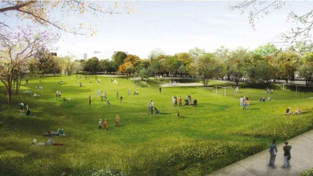 El futuro parque de Sant Martí