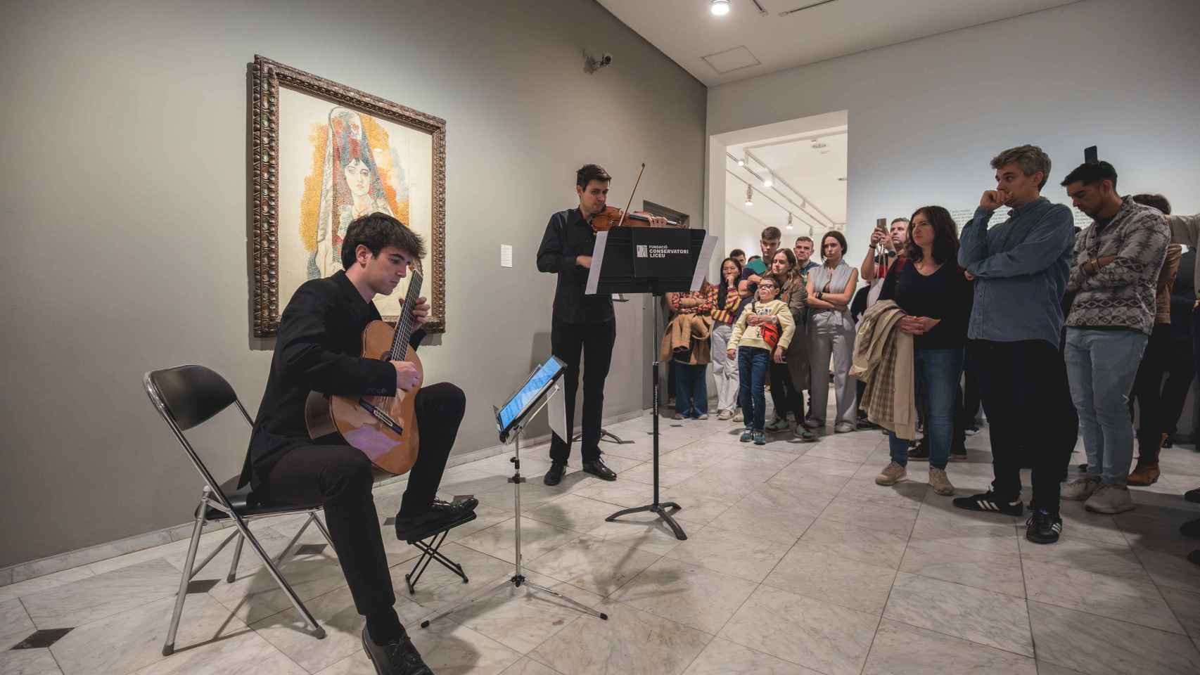 Un concierto durante la Nit dels Museus en Barcelona