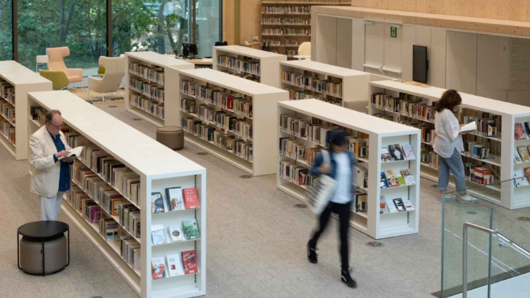 Interior de la biblioteca Gabriel García Márquez