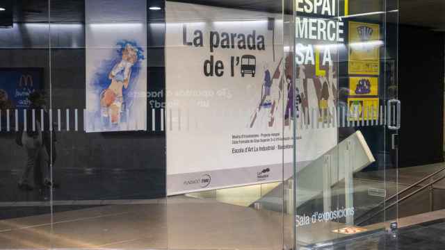 Exposición en el Espai Mercè Sala de la estación de Diagonal
