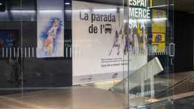 Exposición en el Espai Mercè Sala de la estación de Diagonal