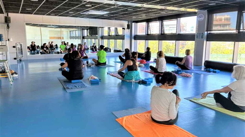 La sala fitness de les piscines municipals de L'Hospitalet de Llobregat