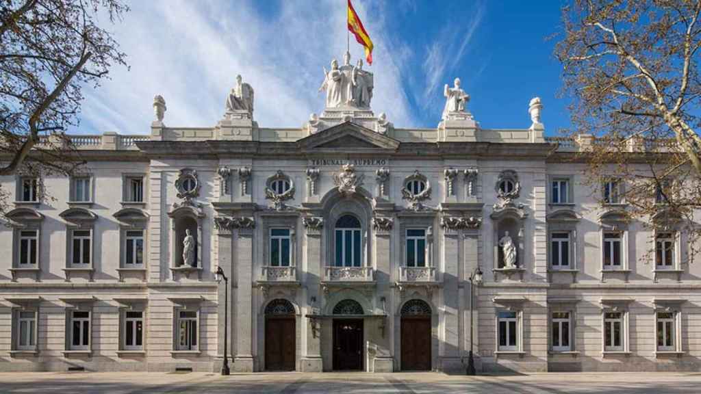 Fachada del Tribunal Supremo, en Madrid