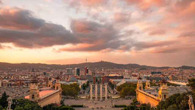 Vista de Barcelona desde Montjuïc