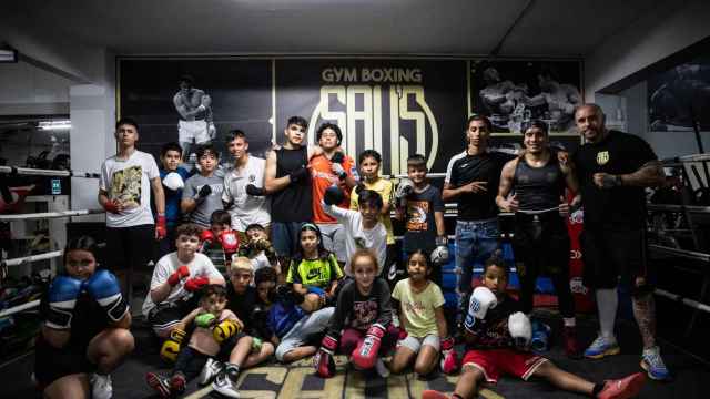 Boxeo en el gimnasio Boxing Saus de Cornellà