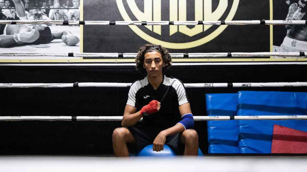 Mounir, la promesa del boxeo del gimnasio Boxing Saus de Cornellà