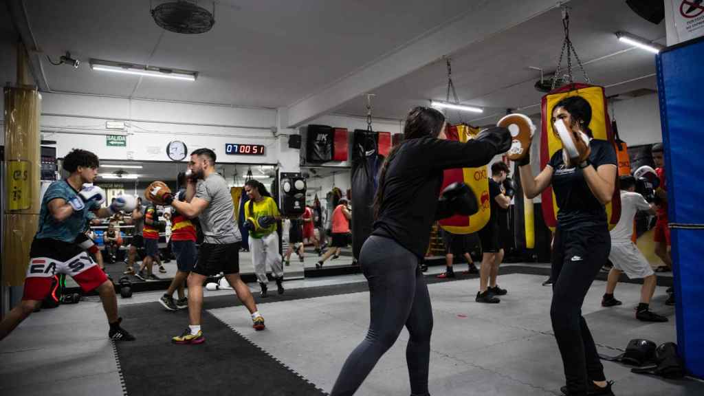 Boxeo en el Gym Boxing Saus de Cornellà
