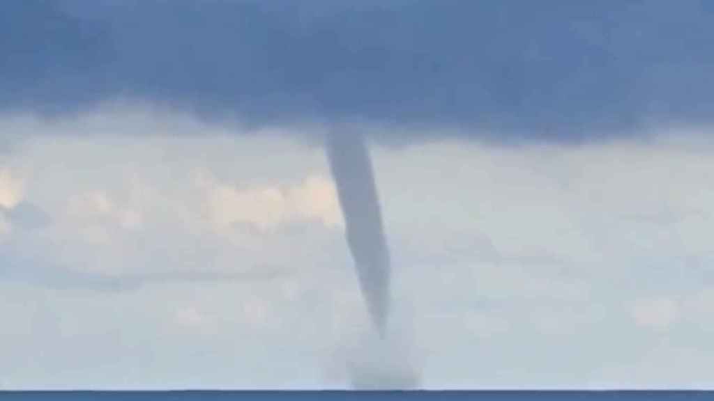 La manga marina que se ha visto desde Vilanova i la Geltrú