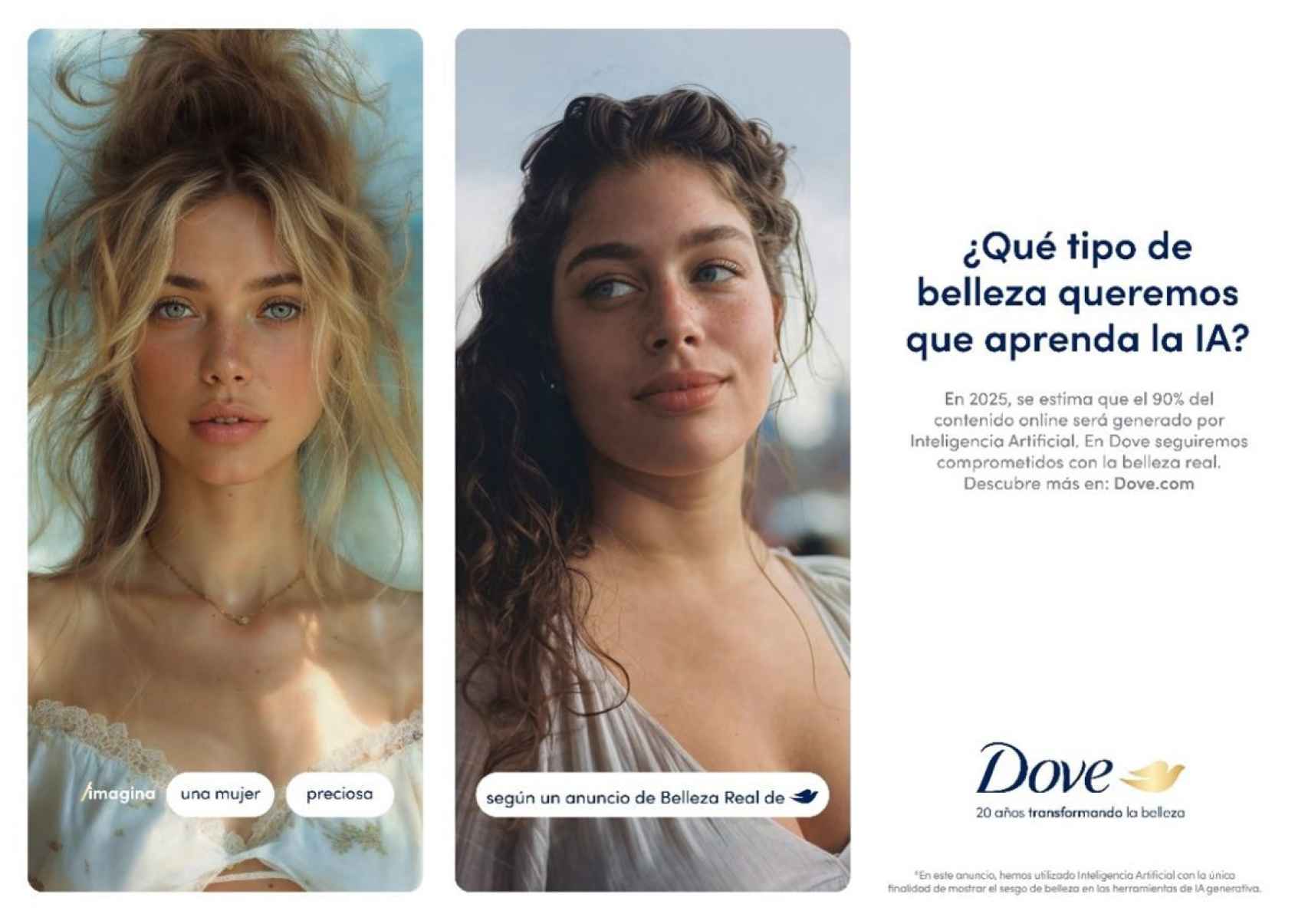 Imagen de la campaña publicitaria de Dove