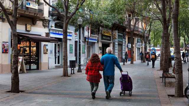 Calle de Rogent en el distrito barcelonés de Sant Martí