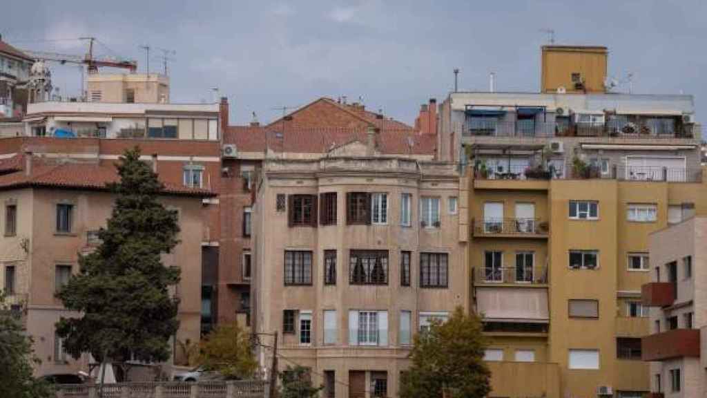 Imagen de varias casas de Barcelona