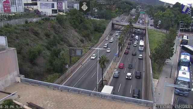 Accidente en la ronda de Dalt