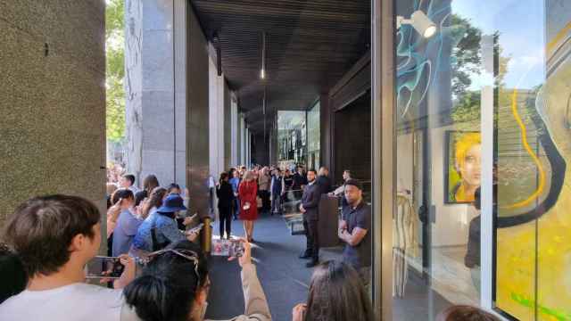 Entrada del Mandarín Oriental en Barcelona, donde se hospeda Jaden Smith