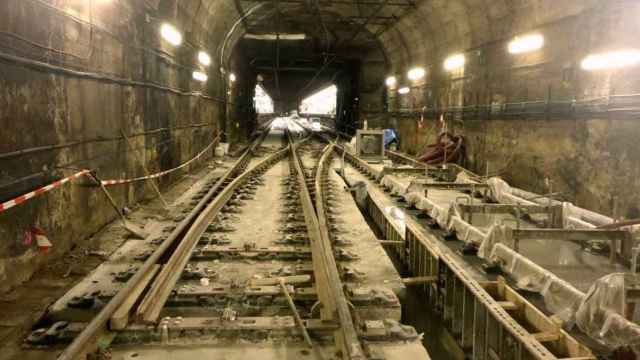 Vías del metro de Barcelona