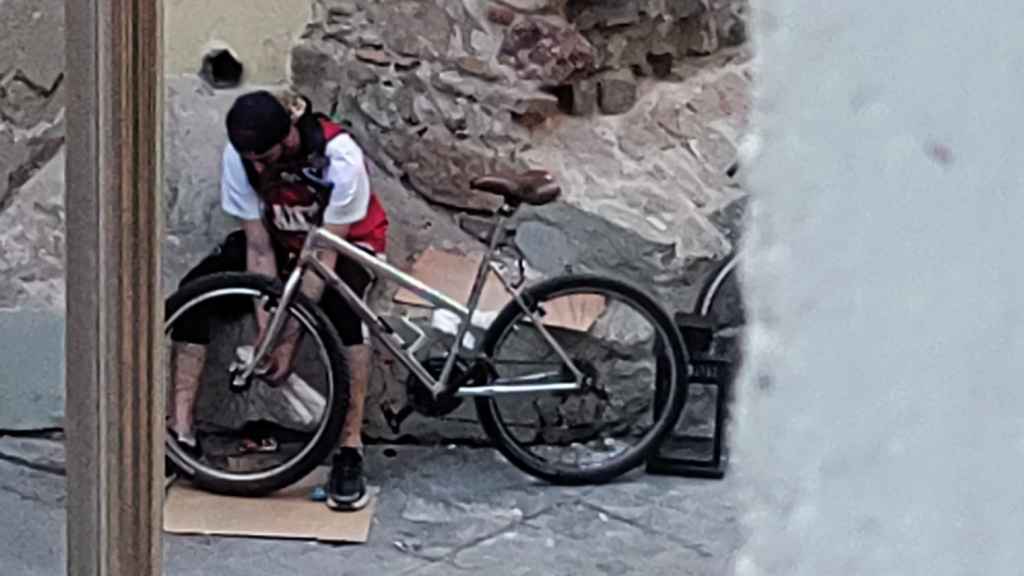 Un ladrón de bicicletas en el Raval