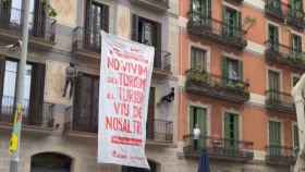 Captura de pantalla del vídeo de la protesta