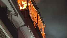 Incendio en Badalona este martes de madrugada