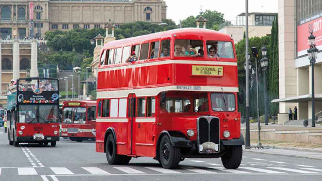 Un autobús antiguo de Barcelona