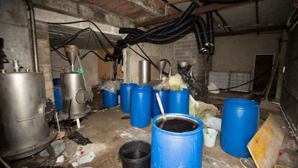 Un laboratorio clandestino de cocaína en Galicia