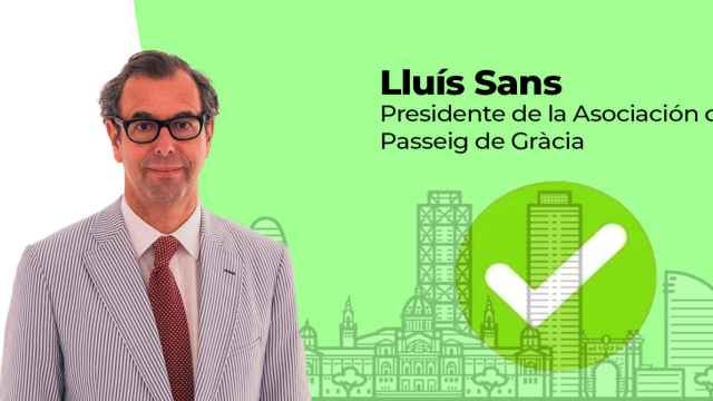 Lluís Sans, presidente de la Asociación del paseo de Gràcia y dueño de la sastrería Santa Eulalia