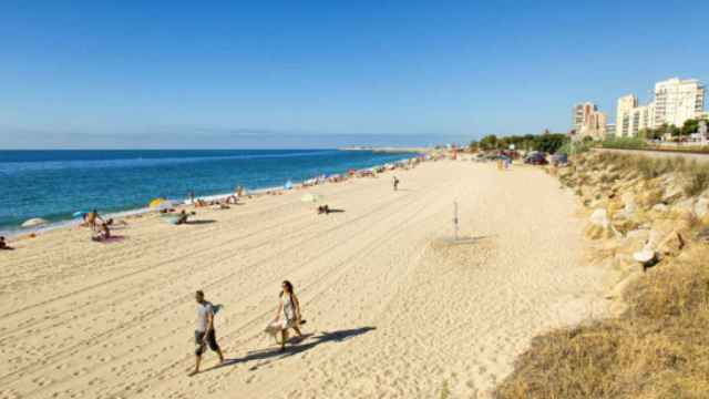 La playa de Sant Simó de Mataró