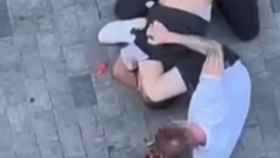 Captura de pantalla del vídeo de la agresión