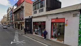 Imagen de la calle de Travessera de Gràcia donde está ubicado el restaurante