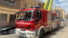 Los Bomberos en el derrumbe de Sistrells, en Badalona