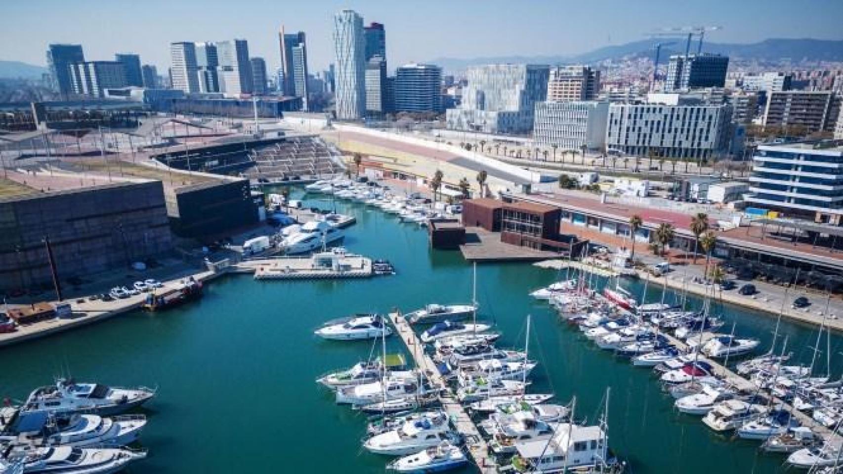 Imagen aérea del Port Fòrum de Sant Adrià de Besòs