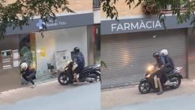 Los 'aluniceros' robando en una farmacia de Nou Barris