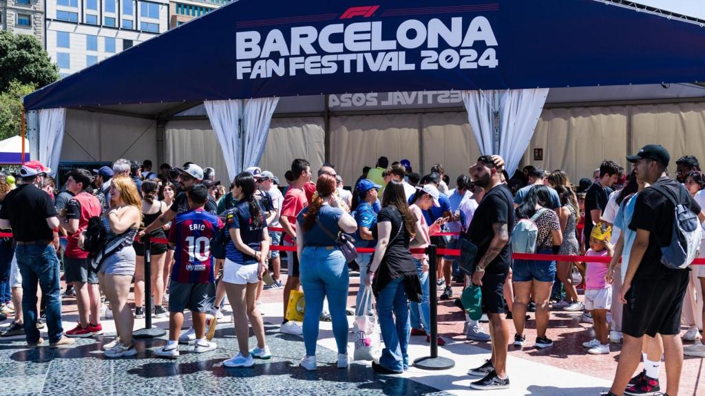 Inauguración de la F1 Barcelona Fan Village en Barcelona el 15 de junio