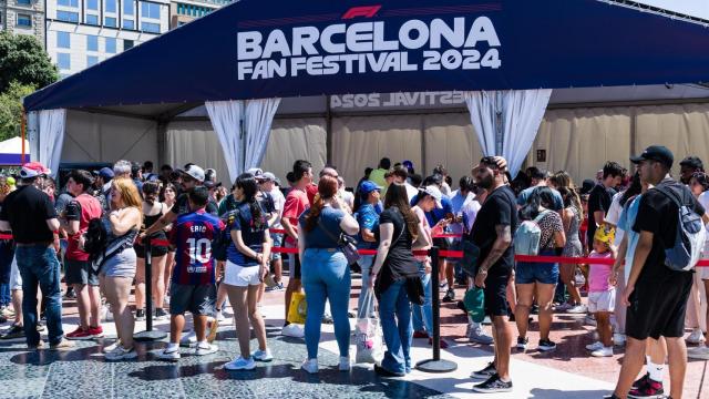 Inauguración de la F1 Barcelona Fan Village en Barcelona el 15 de junio.