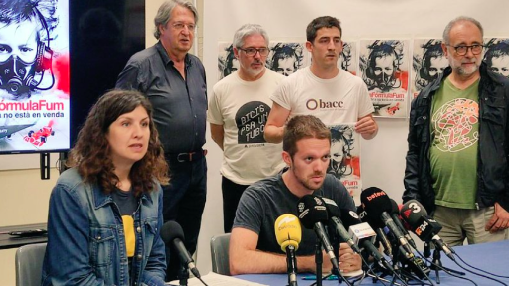 Entidades presentaron un manifiesto contra el evento de la Fórmula 1 en Barcelona