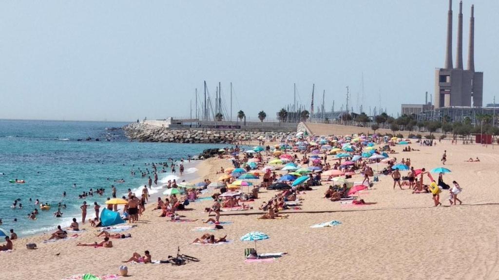 La playa del Coco de Badalona