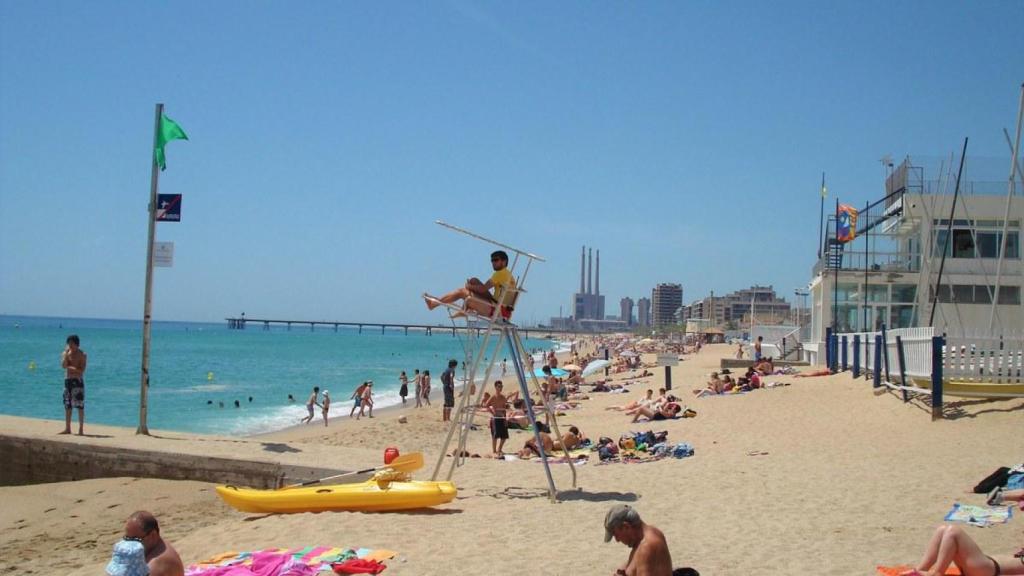 Playa de los Patins de Vela de Badalona