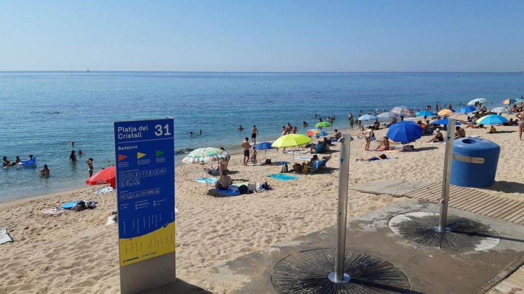 Playa del Cristall de Badalona