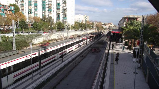 Rodalies a su paso por L'Hospitalet de Llobregat