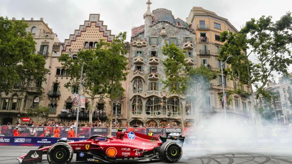 Un coche de la Fórmula 1 en Barcelona
