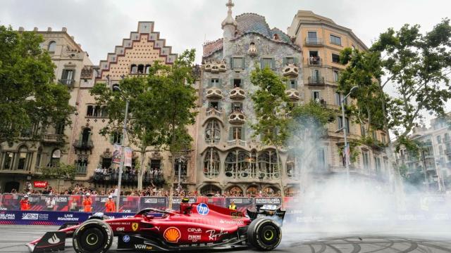 Un coche de la Fórmula 1 en Barcelona