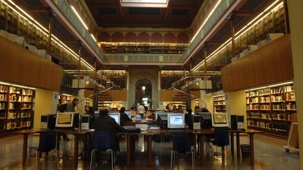 Una biblioteca de Barcelona