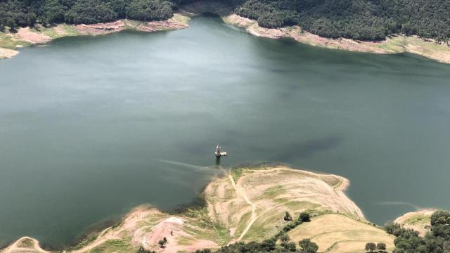 El pantano de Sau el domingo, 23 de junio