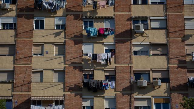 Viviendas del barrio de Ciutat Meridiana, en Barcelona