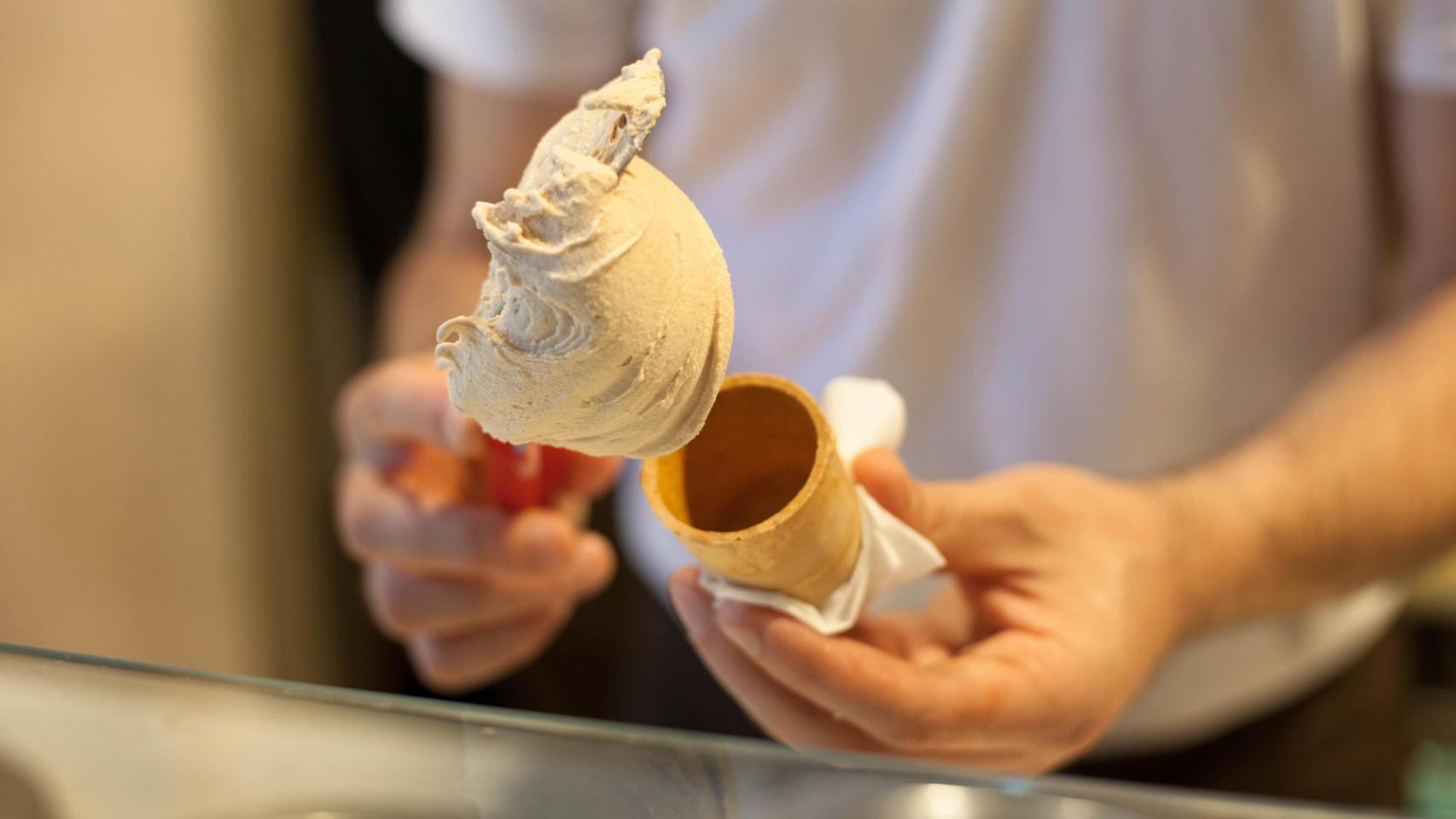 Helado de DelaCrem en Barcelona