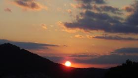 La puesta de sol en Vallromanes