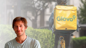 Oscar Pierre, CEO cofundador de Glovo / Fotomontaje