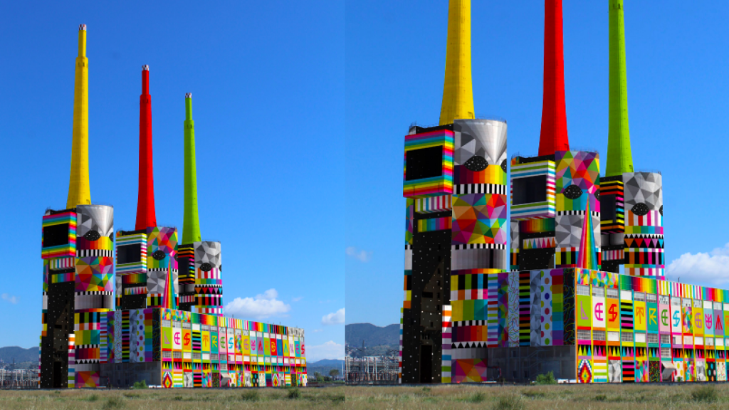 Proyecto de Okuda sobre las Tres Chimeneas