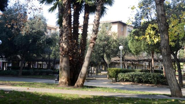 Zona central de los Jardines de Massana donde se construirá el nuevo parque infantil