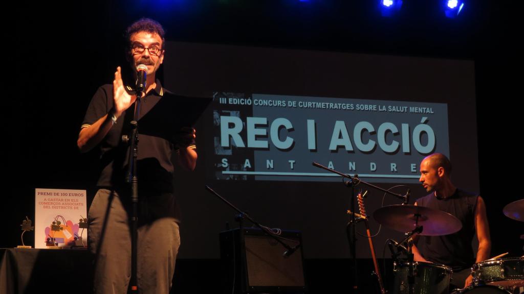 Acto de entrega de premios en una edición anterior del concurso de cortometrajes